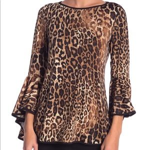 Coco Bianco Leopard Print Blouse